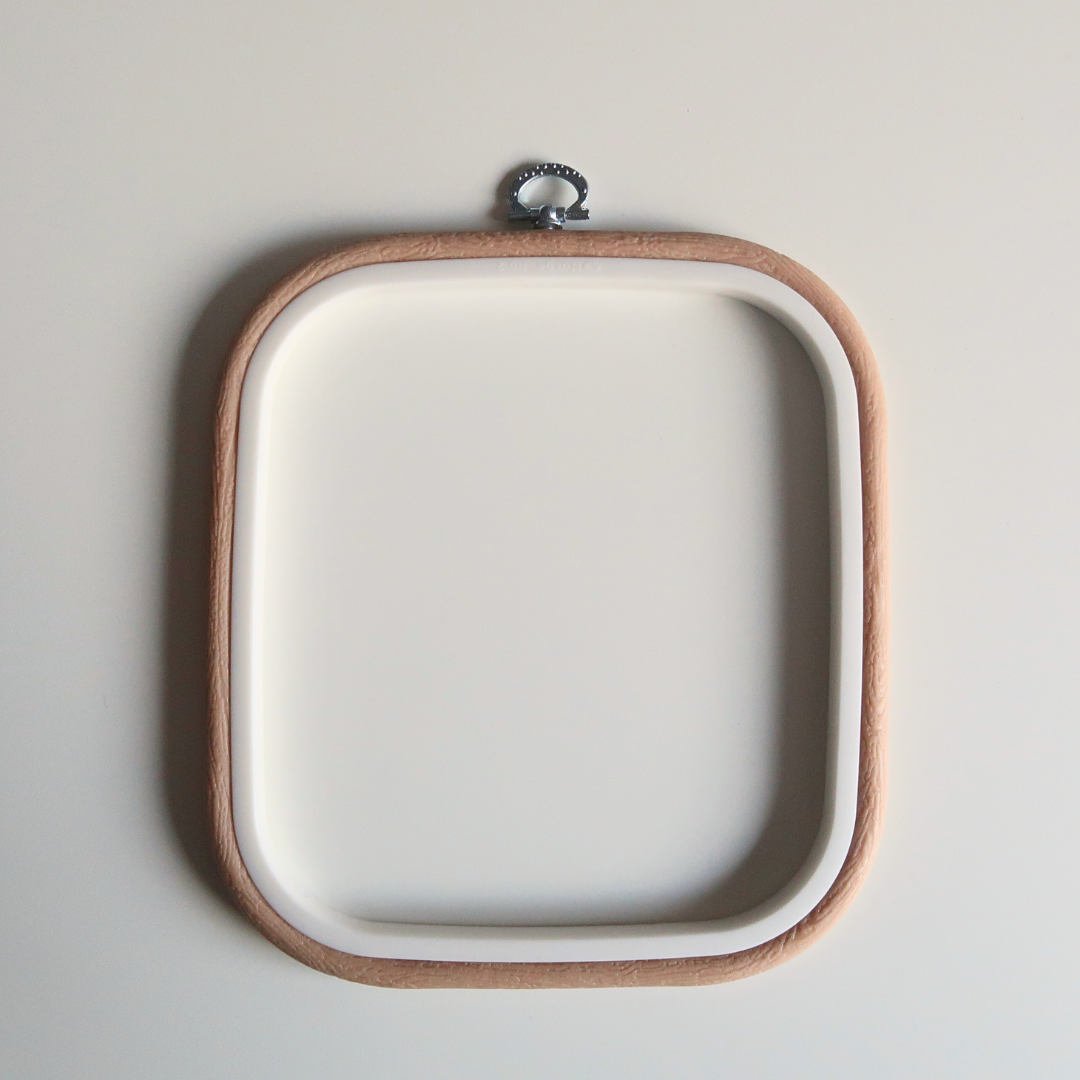 Flexi Borduurring Vierkant Beige