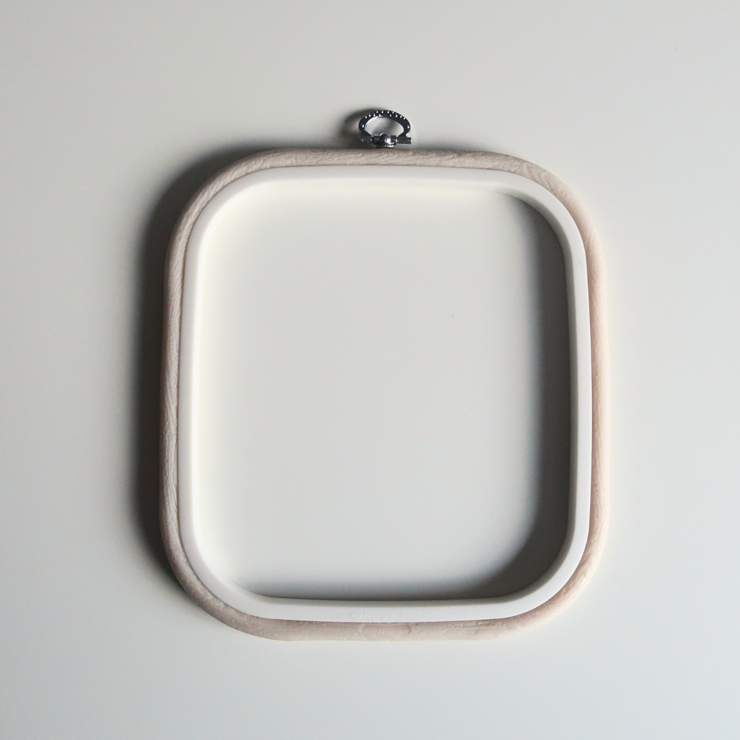 Flexi Borduurring Vierkant Wit