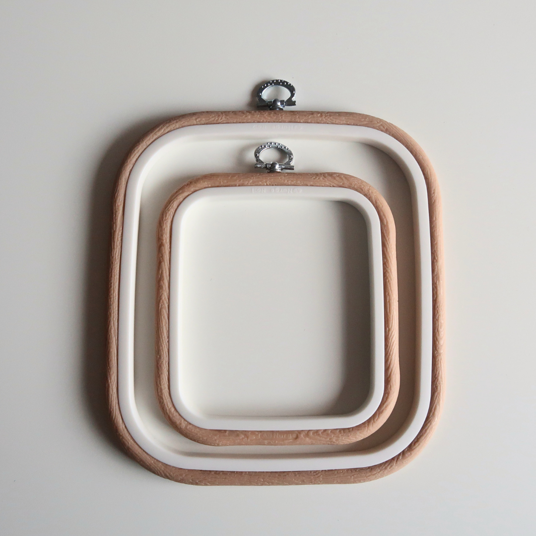 Flexi Borduurring Vierkant Beige