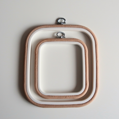 Flexi Borduurring Vierkant Beige