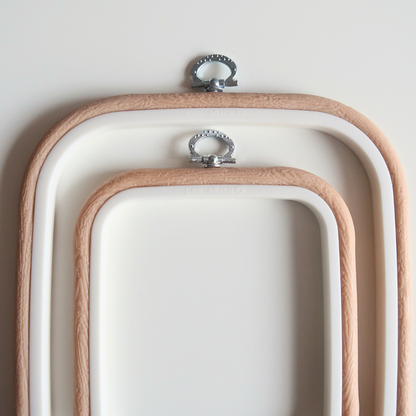 Flexi Borduurring Vierkant Beige