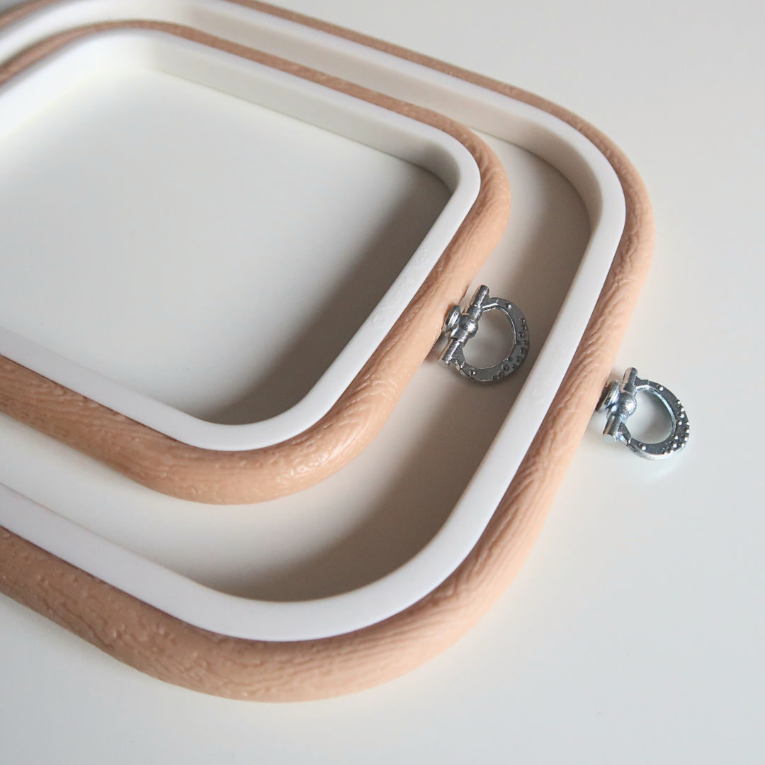 Flexi Borduurring Vierkant Beige