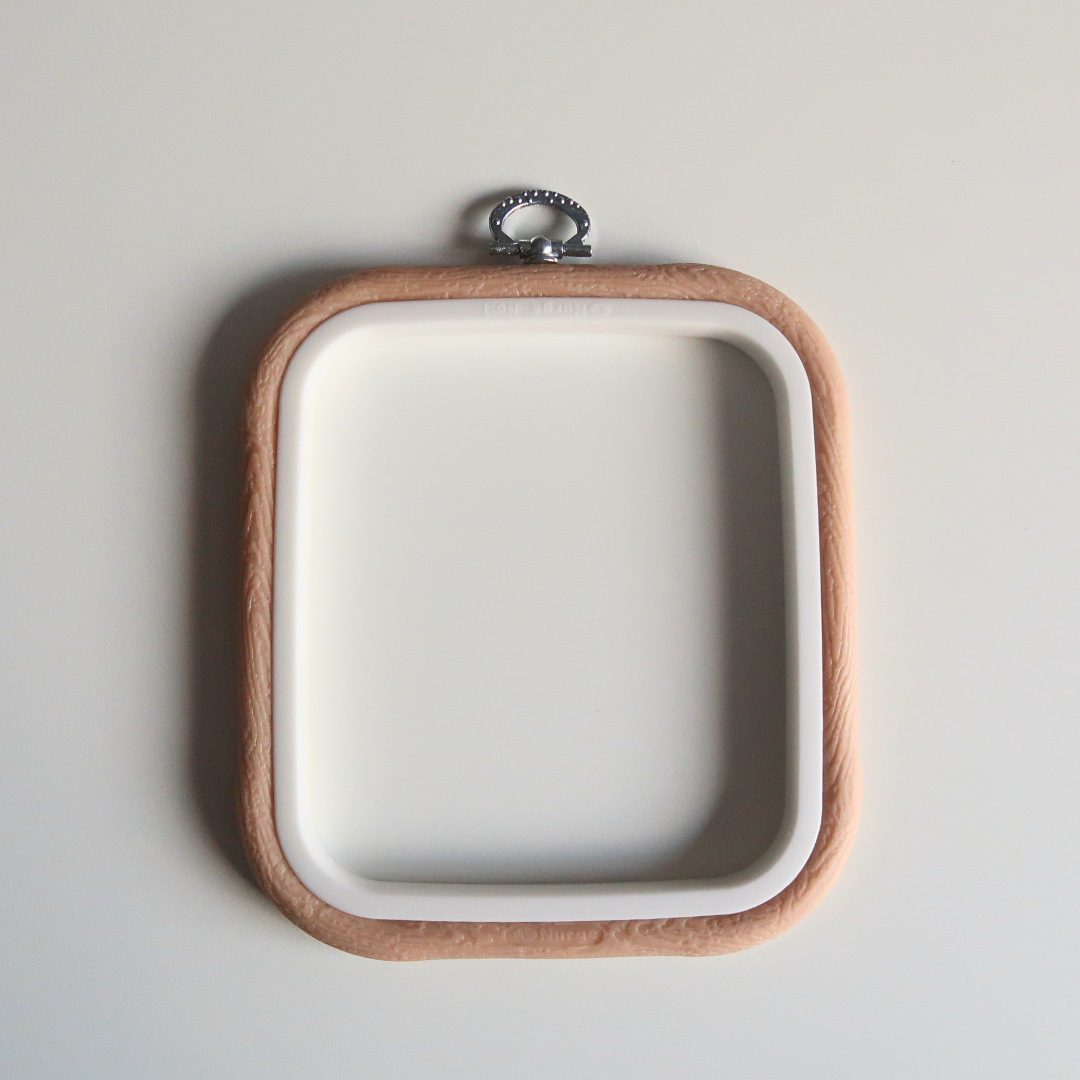 Flexi Borduurring Vierkant Beige