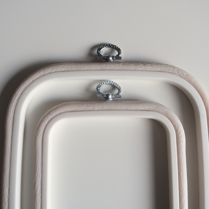 Flexi Borduurring Vierkant Wit