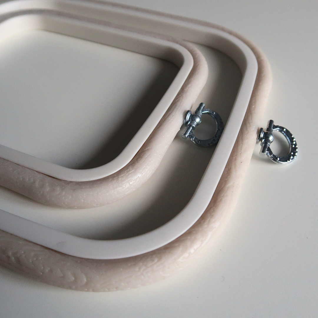 Flexi Borduurring Vierkant Wit