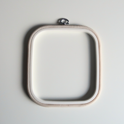 Flexi Borduurring Vierkant Wit