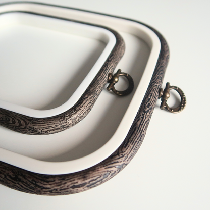 Flexi Borduurring Vierkant Bruin