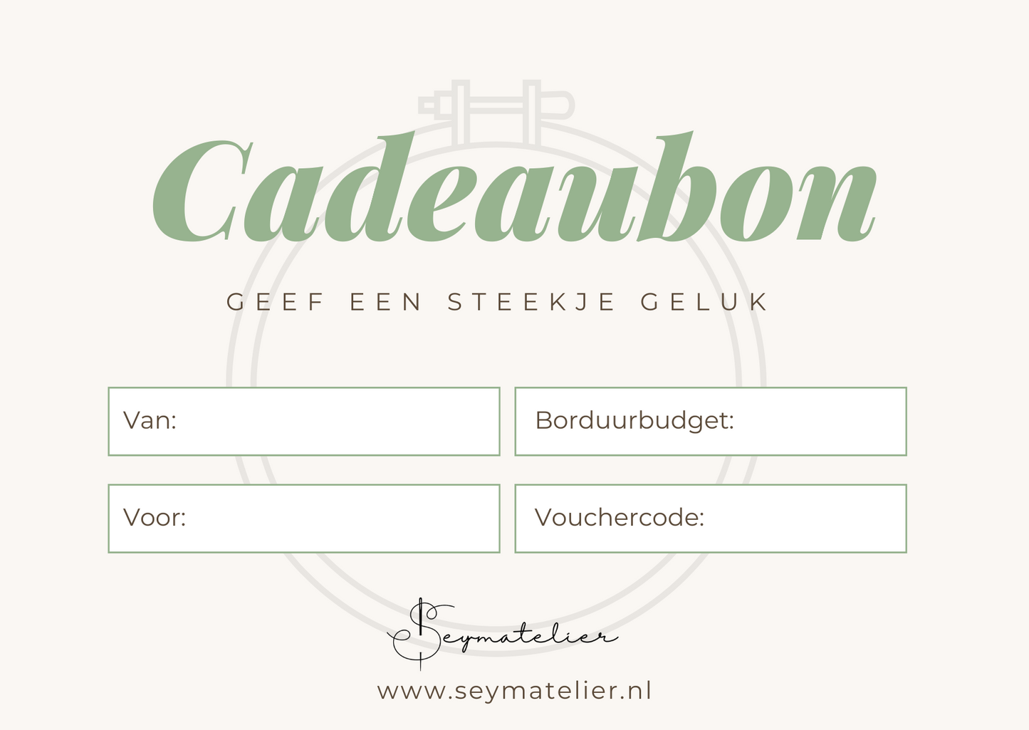 Seymatelier Cadeaubon