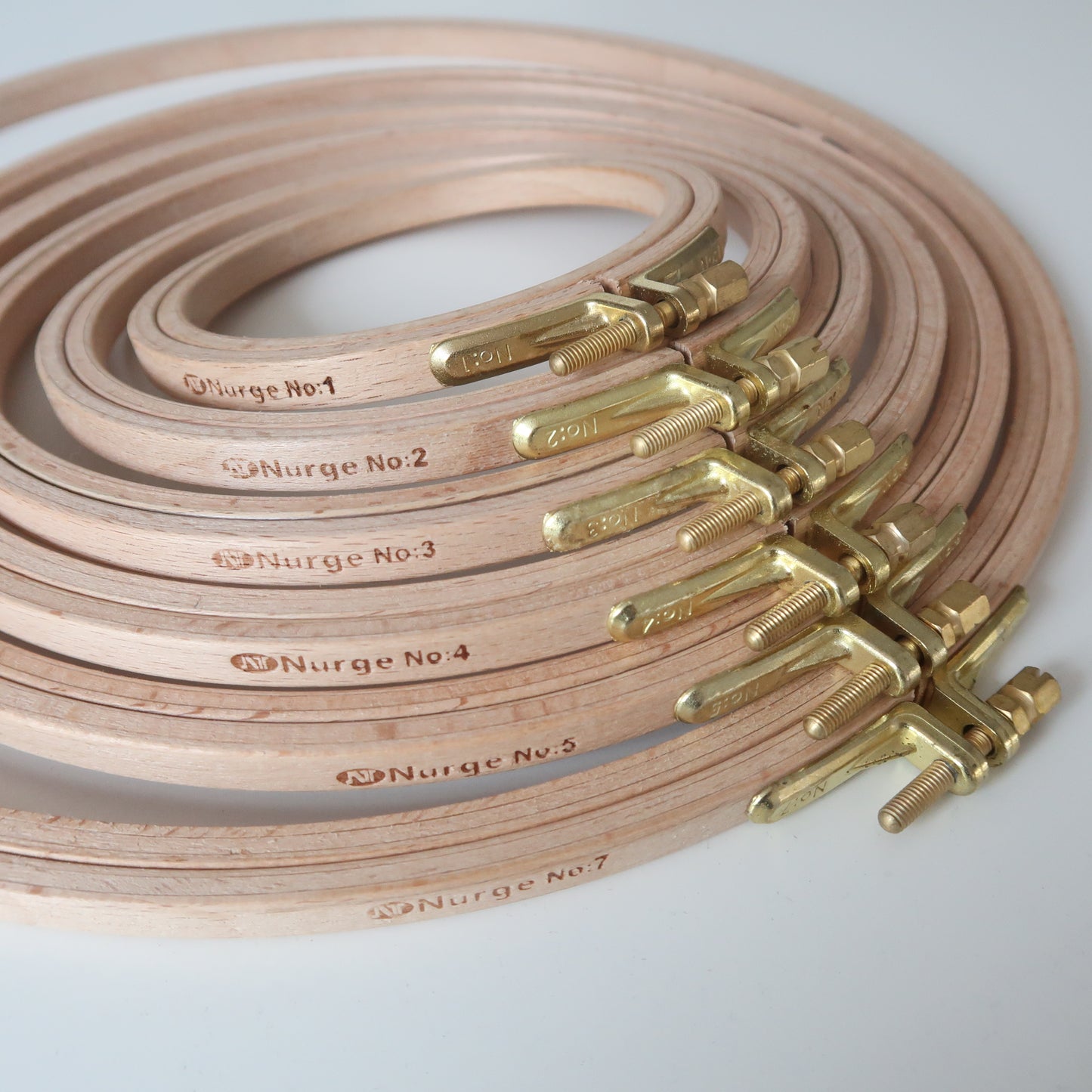 Beukenhout borduurring - diverse maten