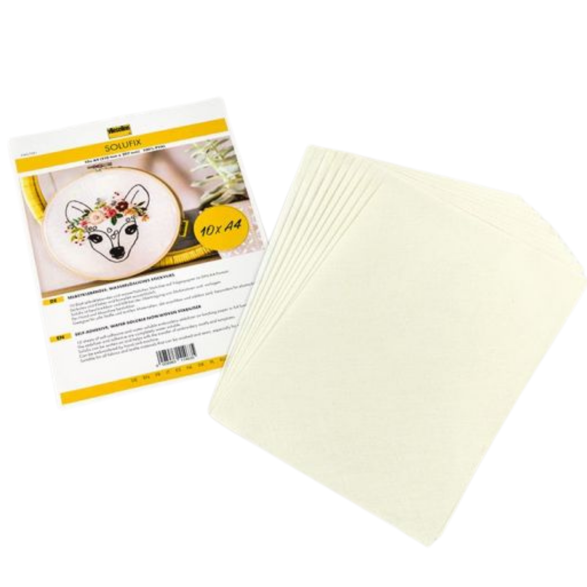 Vlieseline Solufix A4 – zelfklevend wateroplosbaar borduurvlies