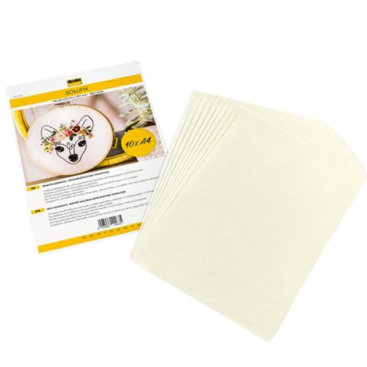 Vlieseline Solufix A4 – zelfklevend wateroplosbaar borduurvlies